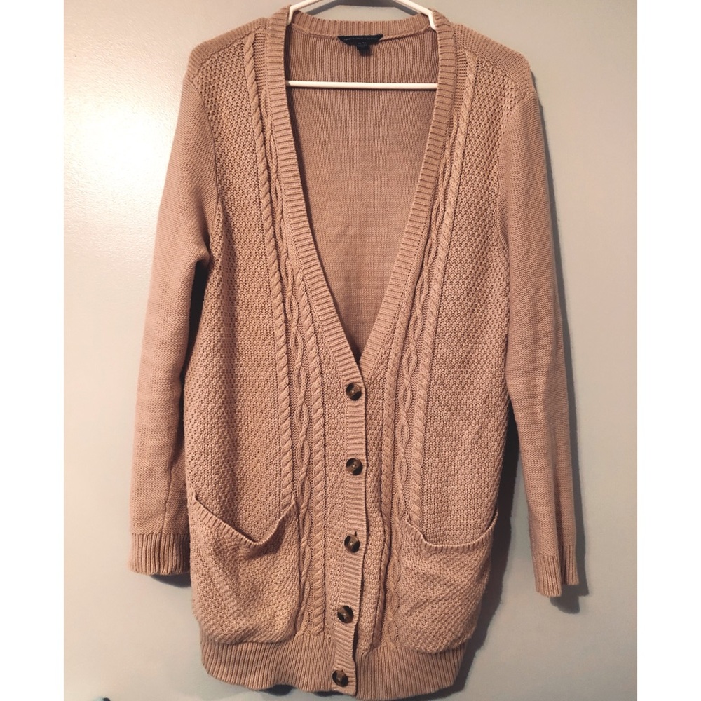 Tan cardigan